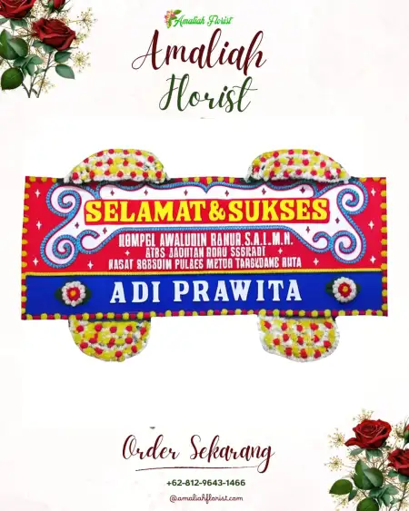 Papan Bunga Ucapan Selamat Plosojenar